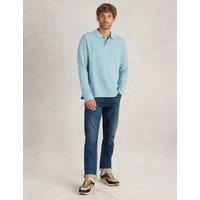 Pure Cotton Long Sleeve Polo Shirt