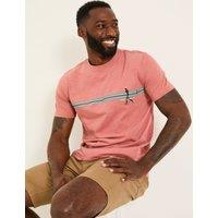 FatFace Pure Cotton Surf Graphic T-Shirt Pink Mix