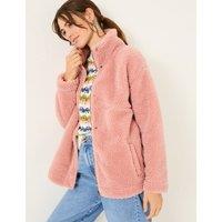 Fleece Textured Funnel Neck Jacket