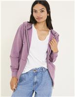 Cotton Rich Zip Up Hoodie