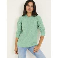 Textured Crew Neck Jumper