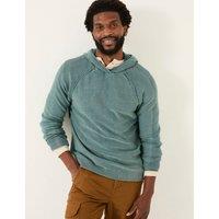 Pure Cotton Ribbed Textured Hoodie