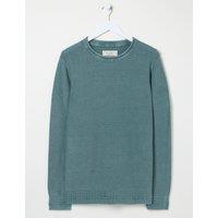 Pure Cotton Ribbed Textured Jumper