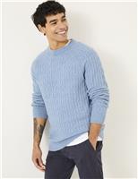 Textured Crew Neck Jumper