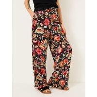 Floral Wide Leg Trousers