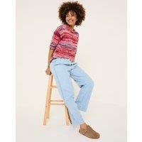 Elasticated Wide Leg Jeans