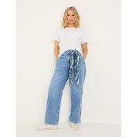 Mid Rise Wide Leg Jeans
