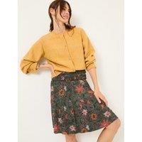 Floral Mini Skater Skirt