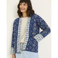 Pure Cotton Floral Quilted Jacket