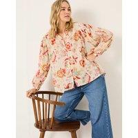Pure Cotton Floral Textured Blouse