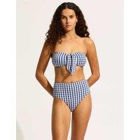 Gingham High Waisted Bikini Bottoms