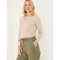 FatFace Cotton Rich T-Shirt Ivory