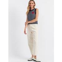 Pure Merino Wool Striped Knitted Vest