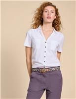Pure Cotton Embroidered Shirt