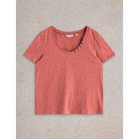 Cotton Rich Scoop Neck T-Shirt