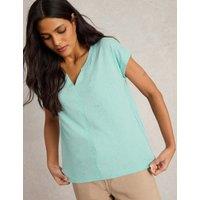 Cotton Rich Notch Neck T-Shirt