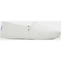 TOMS Canvas Flat Square Toe Alpargarta White
