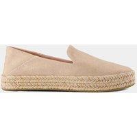 Leather Flat Espadrilles