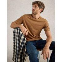 Pure Cotton Crew Neck T-Shirt