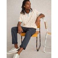 Pure Cotton Bike Print Polo Shirt