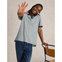 Pure Cotton Tape Print Polo Shirt