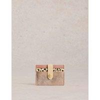 Leather Leopard Print Card Holder