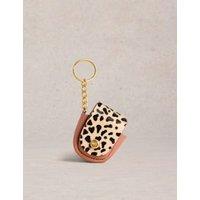Leather Leopard Print Earbud Holder