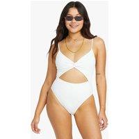 Salt And Sol Mika Textured Cut Out Swimsuit