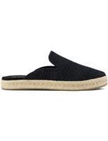 Metallic Flat Mule Espadrilles