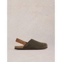 Leather Slingback Footbed Sandals