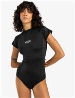 Tropic High Neck Short Sleeve Swimsuit