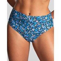 Floral High Waisted Bikini Bottoms