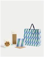 Father s Day Card, Gift Bag & Accessories - Geometric Design