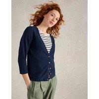 Cotton Rich V-Neck Cardigan