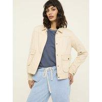 Pure Cotton Cropped Jacket