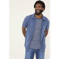 FatFace Pure Cotton Jersey Shirt Blue