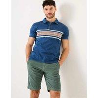 Pure Cotton Striped Polo Shirt