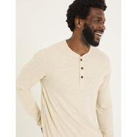 Pure Cotton Henley Top