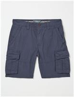 Regular Fit Pure Cotton Cargo Shorts