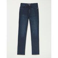 FatFace High Waisted Straight Leg Jeans Blue Denim