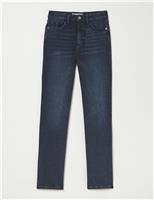 High Waisted Straight Leg Jeans