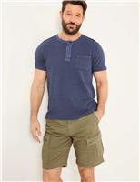 Regular Fit Pure Cotton Cargo Shorts