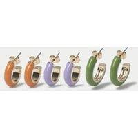 3 Pack Colourful Mini Hoop Earring Set