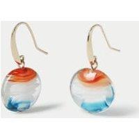 Multi Colour Circle Drop Earrings