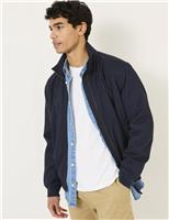 FatFace Pure Cotton Harrington Jacket Navy