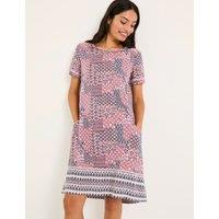 Cotton Rich Geometric Mini Dress