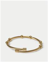 Gold Tone Waterproof Wrap Around Stud Cuff