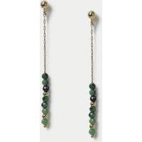 Semi Precious Skinny Drop Earrings