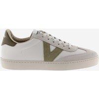 Victoria Berlin Ciclista Leather Trainers Khaki Mix