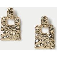 Rectangular Textured Drop Earrings